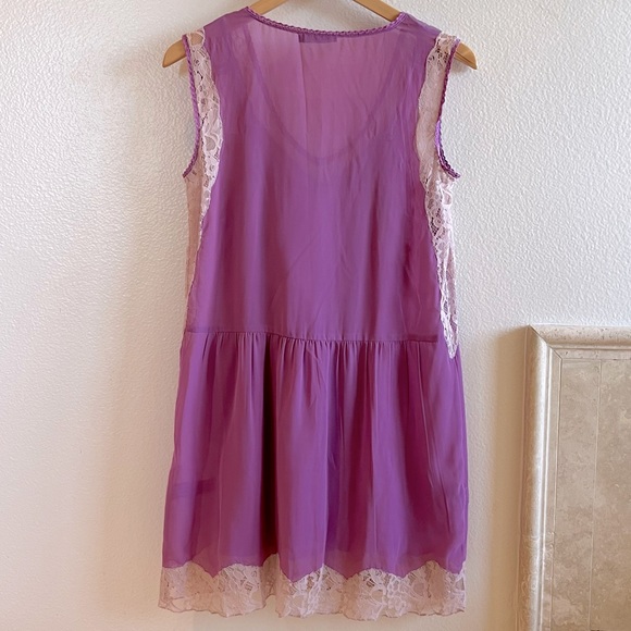 Free People Lace Chiffon Mini Dress - Picture 2 of 2
